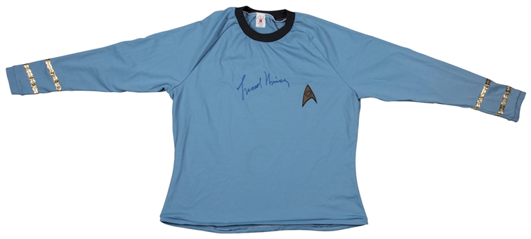 Leonard Nimoy Autographed Star Trek Uniform Shirt (JSA)